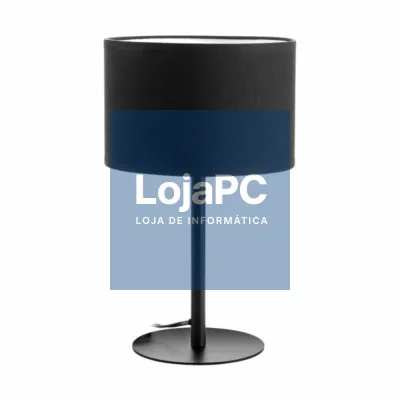 Candeeiro Mesa E27 1x15W ROLLO Preto ADVITI