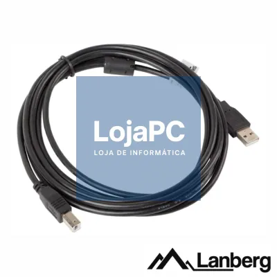 Cabo USB-A 2.0 Macho / USB-B Macho 3m LANBERG