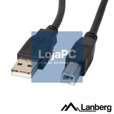 Cabo USB-A 2.0 Macho / USB-B Macho 5m LANBERG