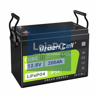 Bateria de Lítio LiFePO4 200A 12.8V GREEN CELL