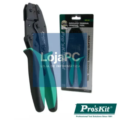 ALICATE DE CRAVAR TERMINAIS NÃO ISOLADOS 220MM PROSKIT