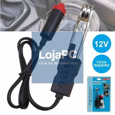 FERVEDOR DE ÁGUA ELÉTRICO 12V P/ AUTOMÓVEL FICHA ISQUEIRO