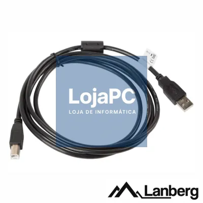 Cabo USB-A 2.0 Macho / USB-B Macho 1.8m LANBERG
