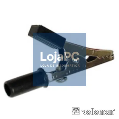 PINÇA CROCODILO 55MM PRETA VELLEMAN