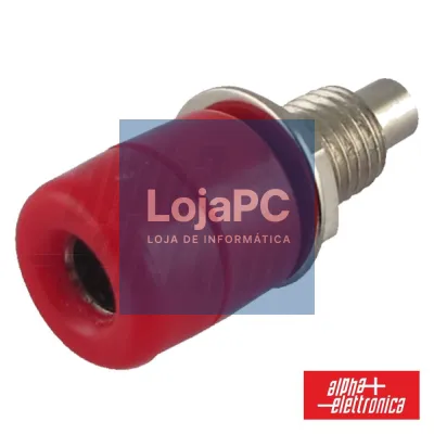 BORNE TERMINAL 4MM VERMELHO