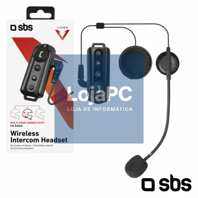 Kit Mãos Livres Stereo P/ Mota C/ Bluetooth 3.0 SBS