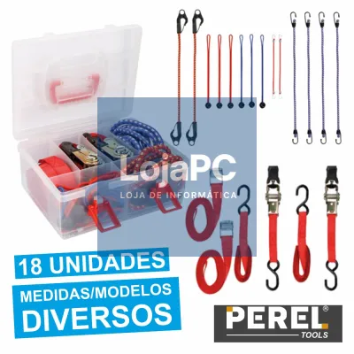 CONJUNTO DE CINTAS E ELÁSTICOS DE SEGURANÇA 18X PEREL