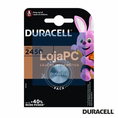 Pilha Lítio Botão CR2450 3V Blister DURACELL
