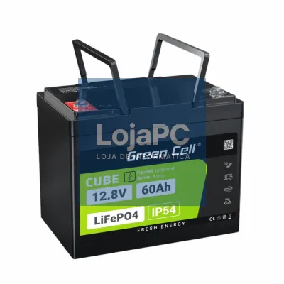 Bateria de Lítio LiFePO4 60A 12.8V GREEN CELL