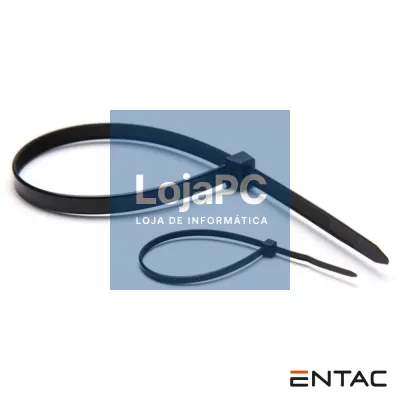 Conjunto 50 Braçadeiras Nylon 3.6x100mm Preto ENTAC