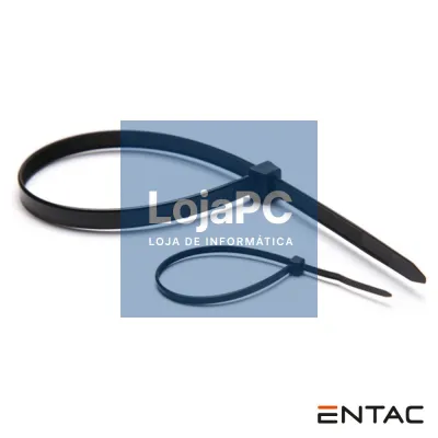 Conjunto 50 Braçadeiras Nylon 4.8x300mm Preto ENTAC