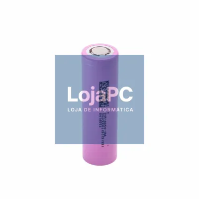 Bateria Lítio 18650 3.7V 2600mAh INR18650-26E Recarregável