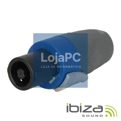 FICHA SPEAKON 4P MACHO C/ PROTEÇÃO E BLOQUEIO IBIZA