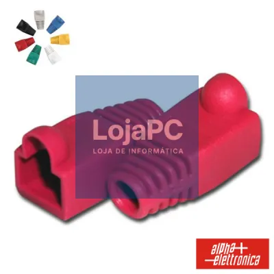 CAPA PROTECTORA P/ CONECTOR RJ45 VERMELHO