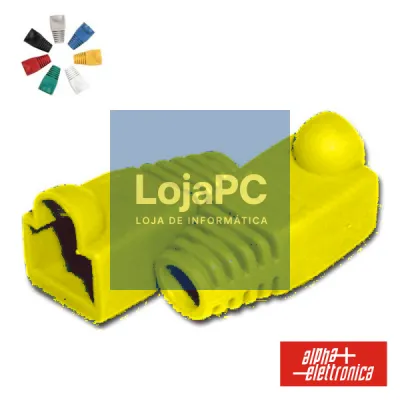 CAPA PROTECTORA P/ CONECTOR RJ45 AMARELO