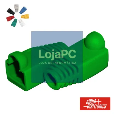 CAPA PROTECTORA P/ CONECTOR RJ45 VERDE
