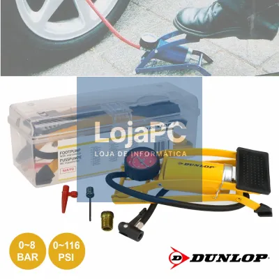 BOMBA MANUAL DE PÉ C/ ADAPTADOR DUNLOP