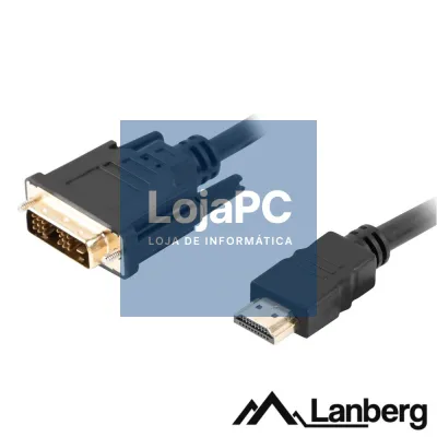 Cabo HDMI Macho / DVI-D Single Link Macho 1.8m LANBERG