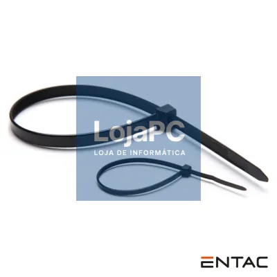 Conjunto 50 Braçadeiras Nylon 7.6x370mm Preto ENTAC