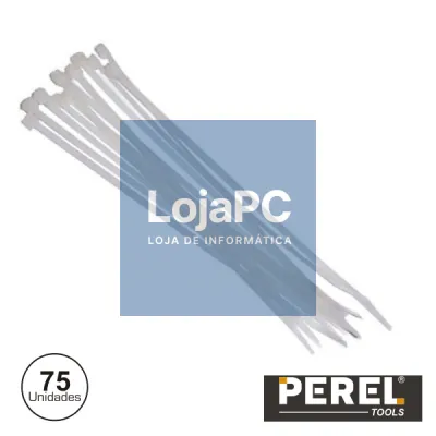 BRAÇADEIRA PLÁSTICA 75X BRANCO PEREL