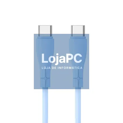 COOL Silicone Universal Type C to Type C USB Cable Sky Blue (1 Meter)