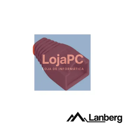 Capa Protectora P/ Conector RJ45 x100 Vermelho LANBERG