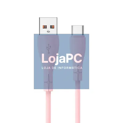 COOL Silicone Universal USB to Type C Cable Pink (1 Meter)