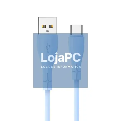 COOL Silicone Universal USB to Type C Cable Sky Blue (1 Meter)