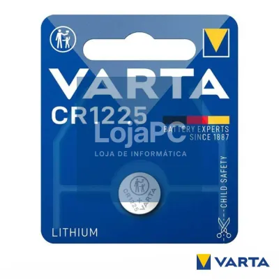 Pilha Lithium Botão CR1225 3V Blister VARTA