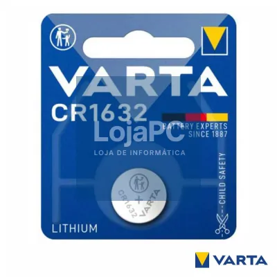 Pilha Lithium Botão CR1632 3V Blister VARTA