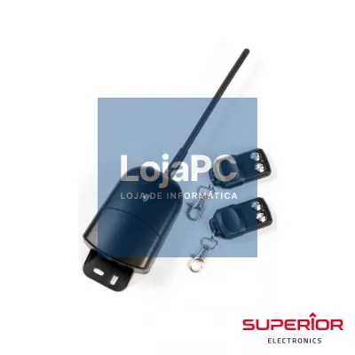 KIT EMISSOR RECEPTOR DE 2 CANAIS E 2 COMANDOS EXTERIOR