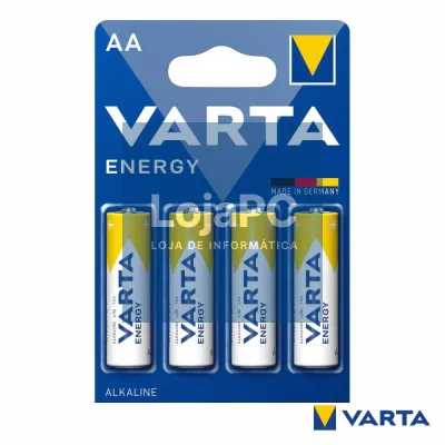 Pilha Alcalina LR6/AA 1.5V 4x Blister VARTA
