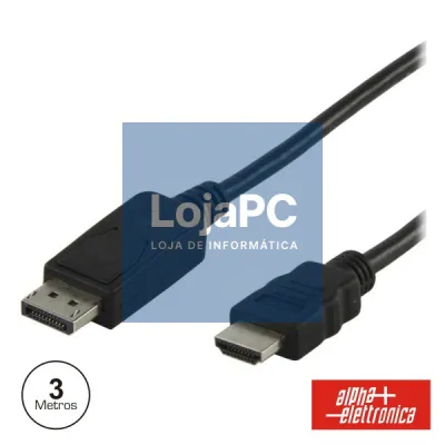 CABO DISPLAYPORT MACHO / HDMI MACHO 3M