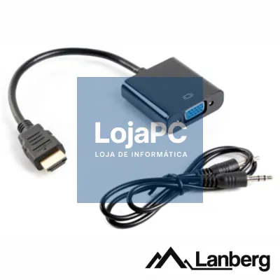 Adaptador Displayport Macho / VGA Fêmea LANBERG