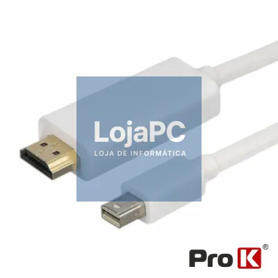 Cabo Mini Displayport Macho / HDMI Macho 1.8m PROK
