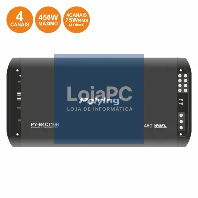 AMPLIFICADOR P/ AUTOMÓVEL 4 CANAIS 450W