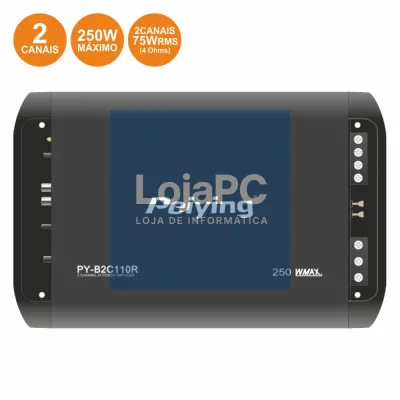 AMPLIFICADOR P/ AUTOMÓVEL 2 CANAIS 250W