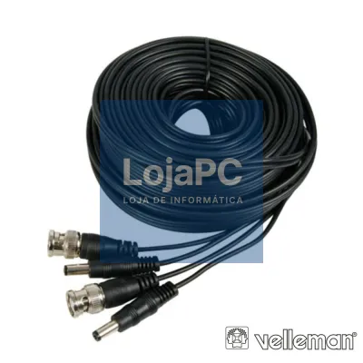 Cabo De Conexão p/ DVR4 / DC e Câmaras - 20M VELLEMAN