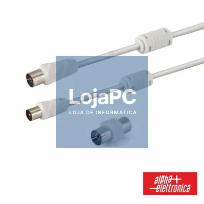 CABO COAXIAL MACHO/FÊMEA BRANCO 2M C/ FILTRO
