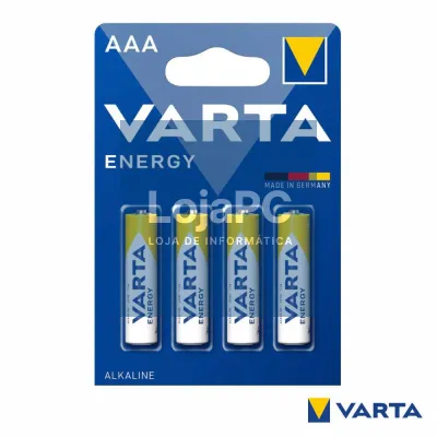 Pilha Alcalina LR03/AAA 1.5V 4x Blister VARTA