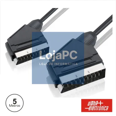 CABO SCART MACHO/MACHO 21P 5M