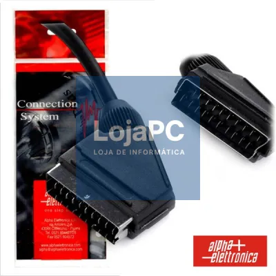 CABO SCART MACHO/MACHO 21P 1.5M POLYBAG