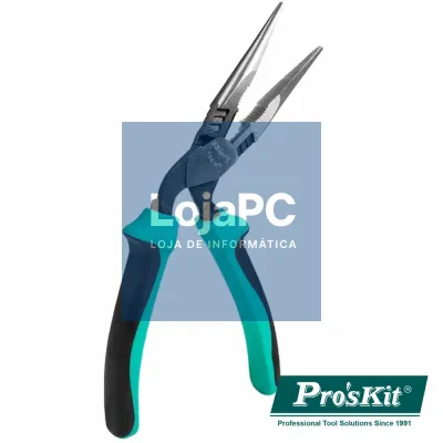 ALICATE DE PONTAS LONGAS CURVO C/ ÂNGULO 45º 192MM PROSKIT