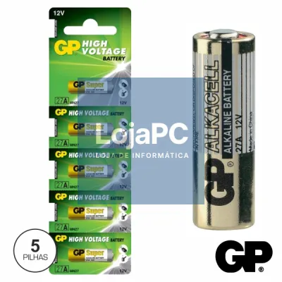 PILHA ALCALINA A27/LR27A 12V 5X BLISTER GP