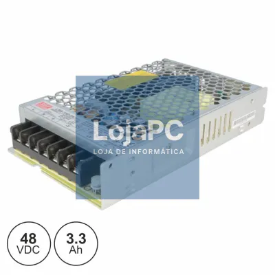 FONTE DE ALIMENTAÇÃO INDUSTRIAL 48V 158W 3.3A MW