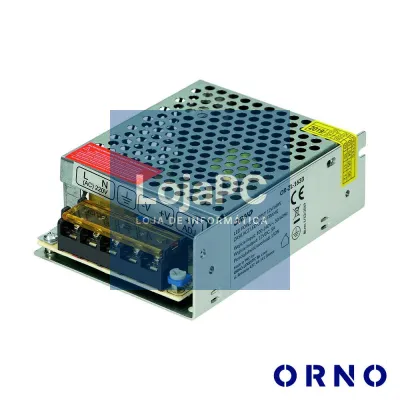 Fonte De Alimentação Industrial 12V 60W 5A ORNO