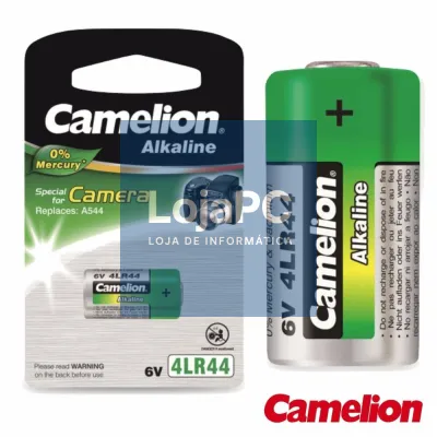 PILHA ALCALINA 4LR44 6V 165MA BLISTER CAMELION