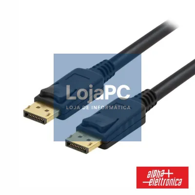 Cabo Displayport Macho / Macho Preto 1.5m ALPHA