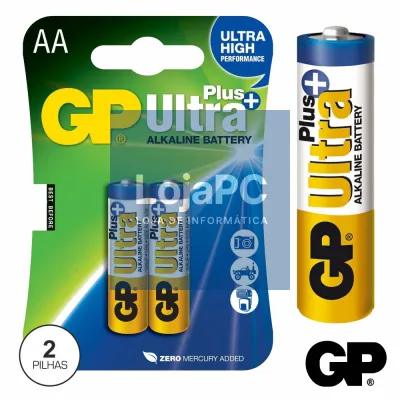PILHA ULTRA ALCALINA PLUS LR6/AA 1.5V 2X BLISTER GP