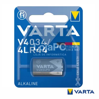Pilha Alcalina 4LR44 6V 100mA Blister VARTA